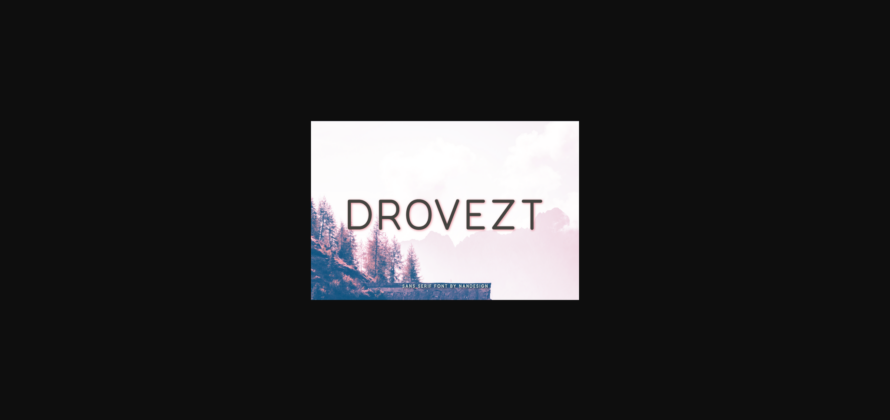 Drovezt Font Poster 3