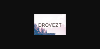 Drovezt Font Poster 1