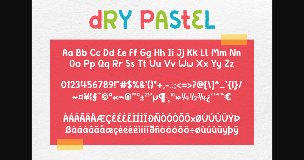 Dry Pastel Font Poster 6