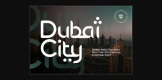 Dubai City Font Poster 1