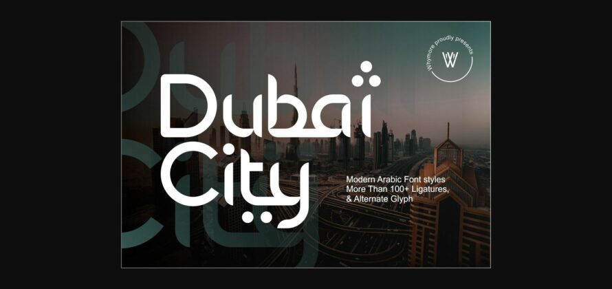 Dubai City Font Poster 1