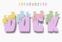 Duck Font Poster 1