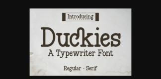 Duckies Font Poster 1