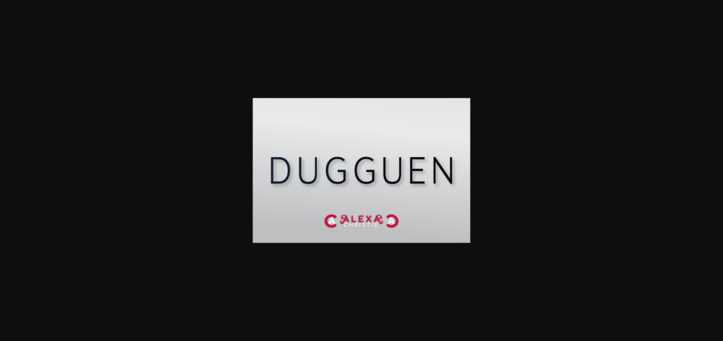 Dugguen Font Poster 3