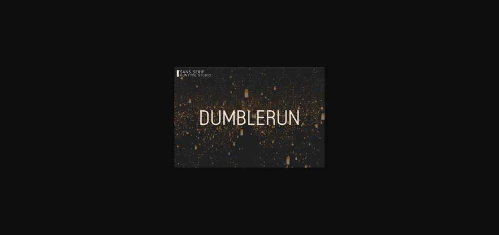 Dumblerun Font Poster 3