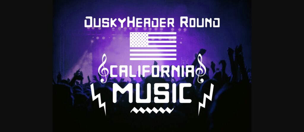 DuskyHeader Round Font Poster 1