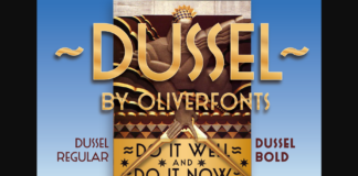 Dussel Font Poster 1