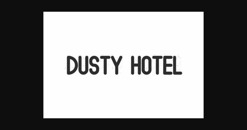 Dusty Hotel Font Poster 3