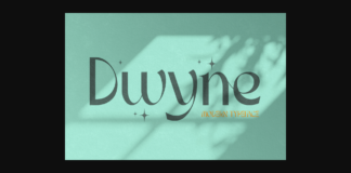 Dwyne Font Poster 1