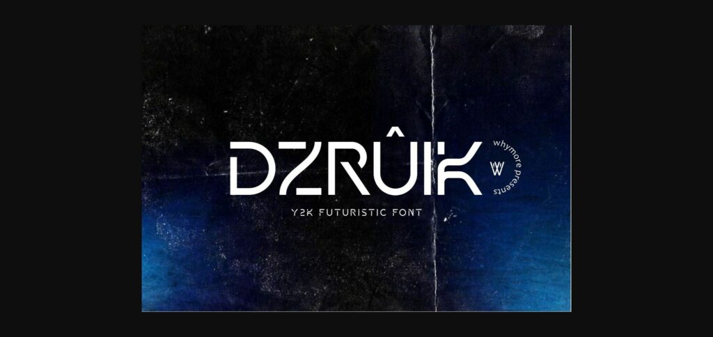 Dzruik Font Poster 3