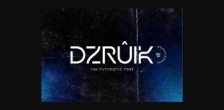 Dzruik Font Poster 1