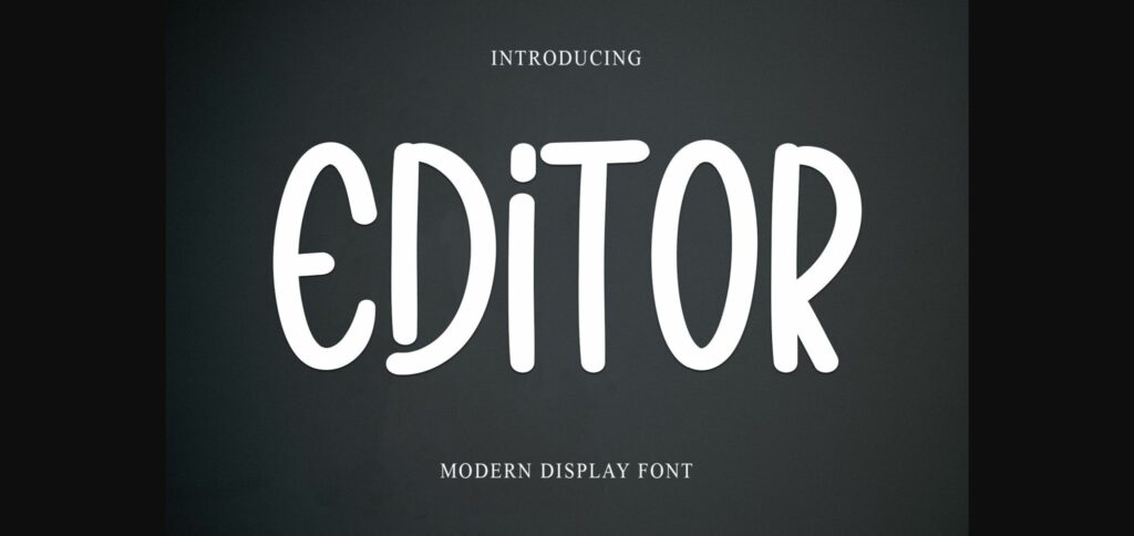 Editor Font Poster 3