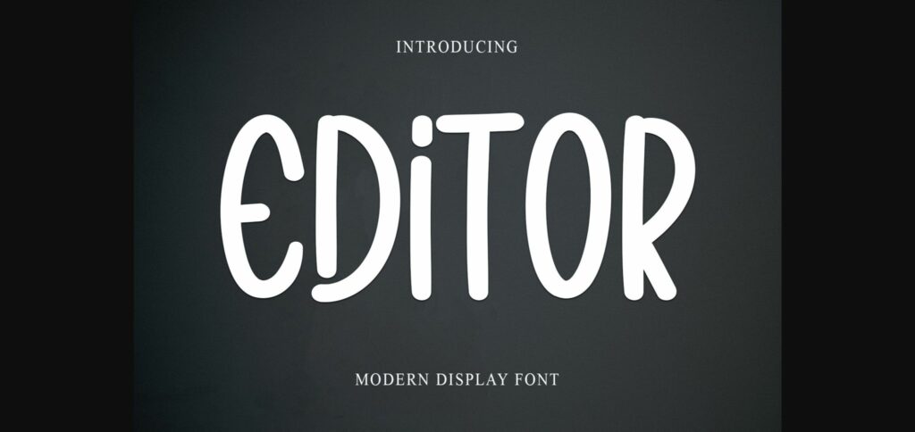 Editor Font Poster 1