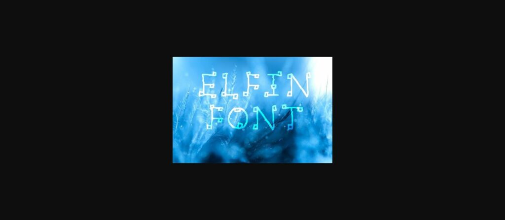 Elfin Font Poster 3