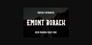 Emont Borach Font Poster 1