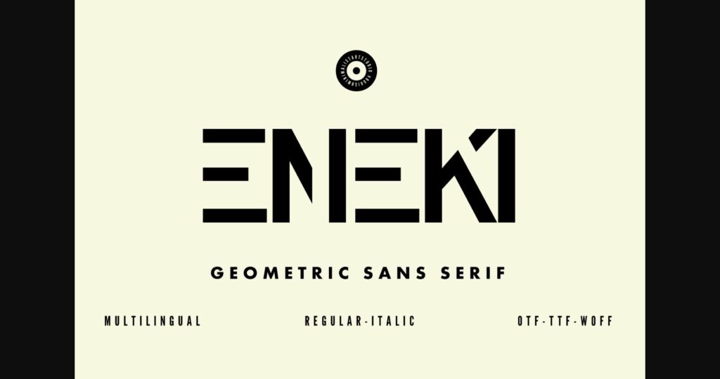 Eneki Font Poster 1