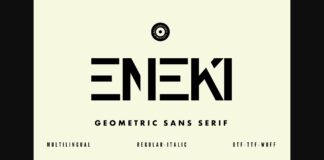 Eneki Font Poster 1