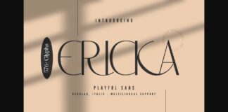 Ericka Font Poster 1