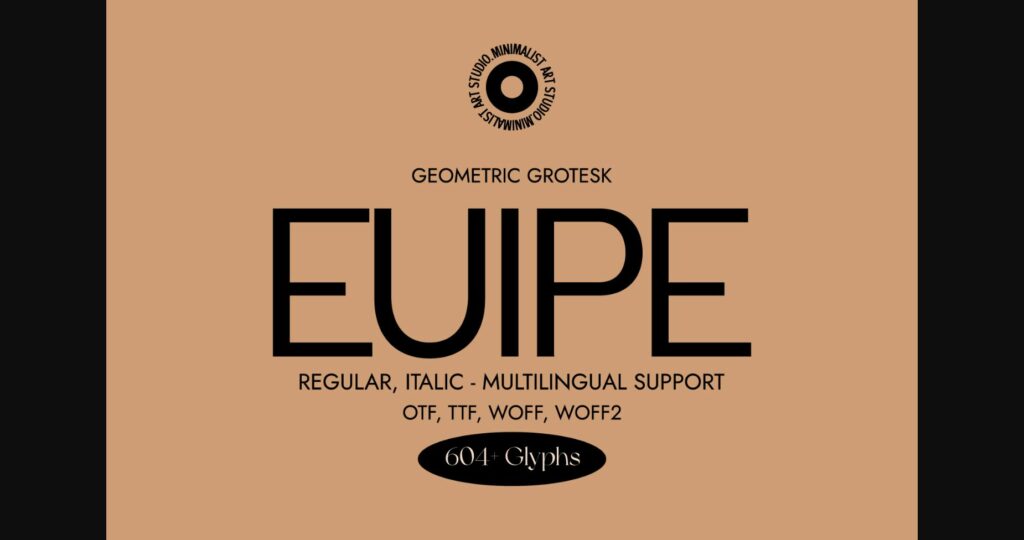 Euipe Font Poster 3