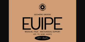 Euipe Font Poster 1