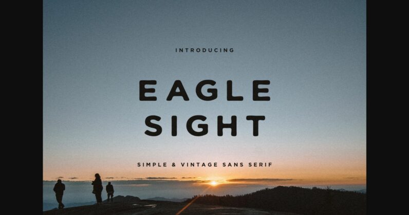 Eagle Sight Font Poster 3