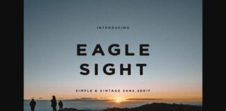 Eagle Sight Font Poster 1