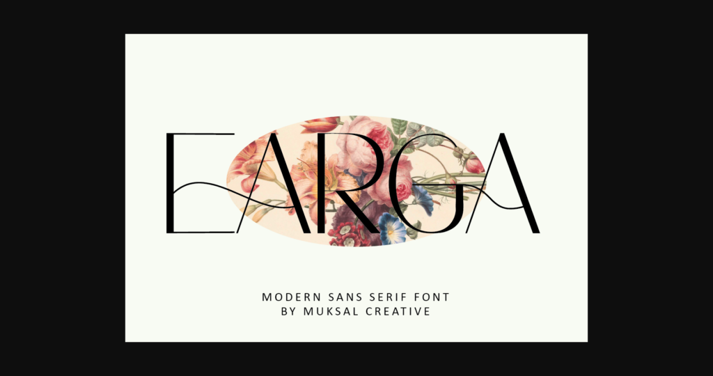 Earga Font Poster 3