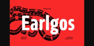 Earlgos Font Poster 1