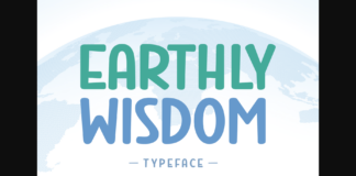 Earthly Wisdom Font Poster 1