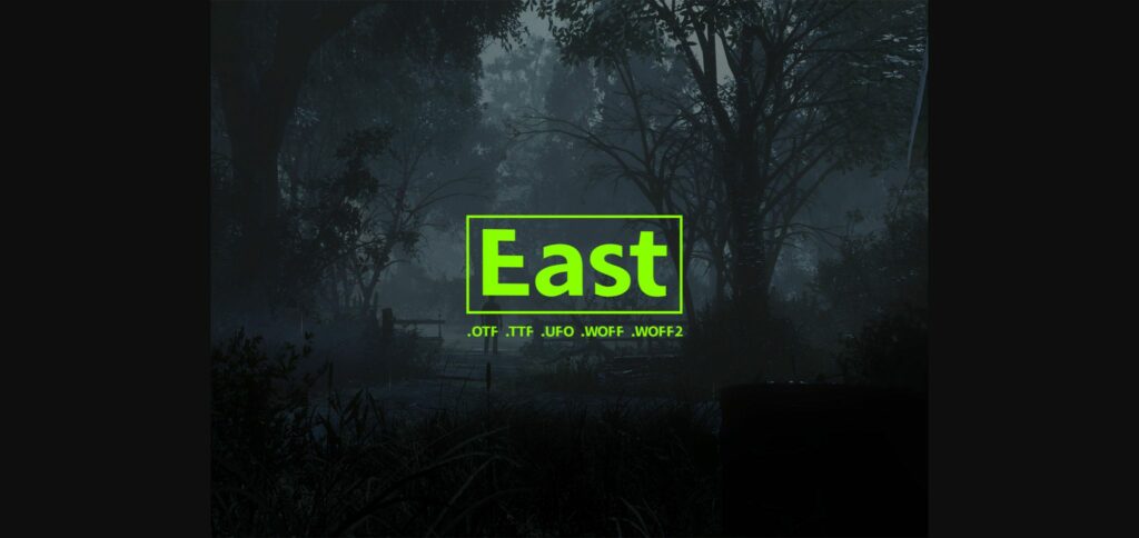 East Font Poster 3