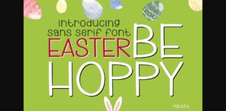 Easter Be Hoppy Font Poster 1