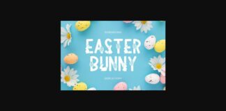 Easter Bunny Font Poster 1