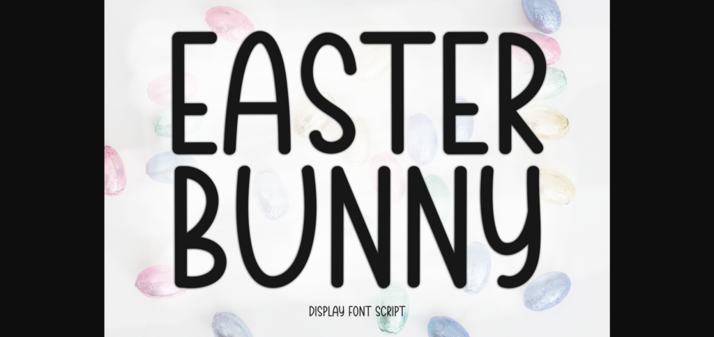 Easter Bunny Font Poster 3