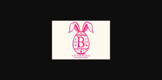 Easter Bunny Monogram Font Poster 1