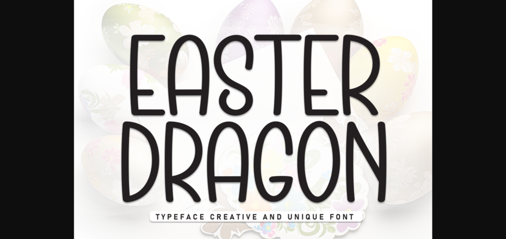 Easter Dragon Font Poster 3