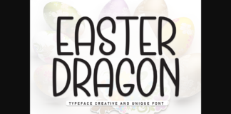 Easter Dragon Font Poster 1