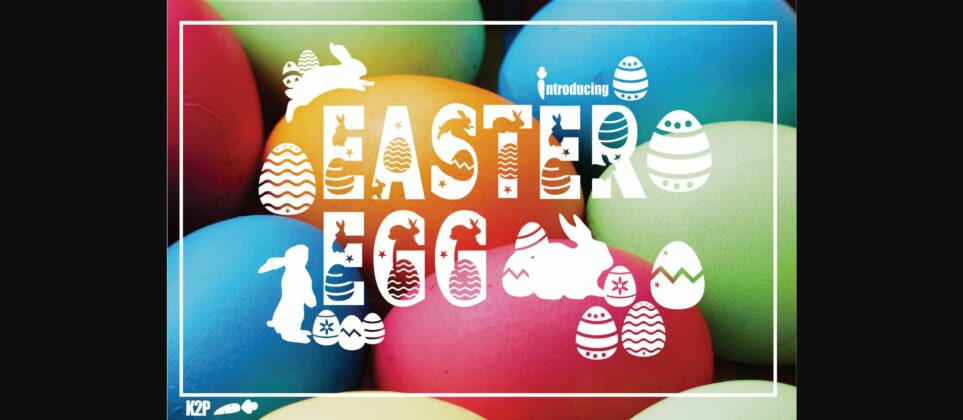 Easter Egg Font Poster 1