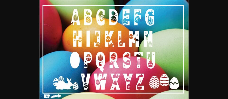 Easter Egg Font Poster 2