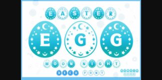 Easter Egg Font Poster 1