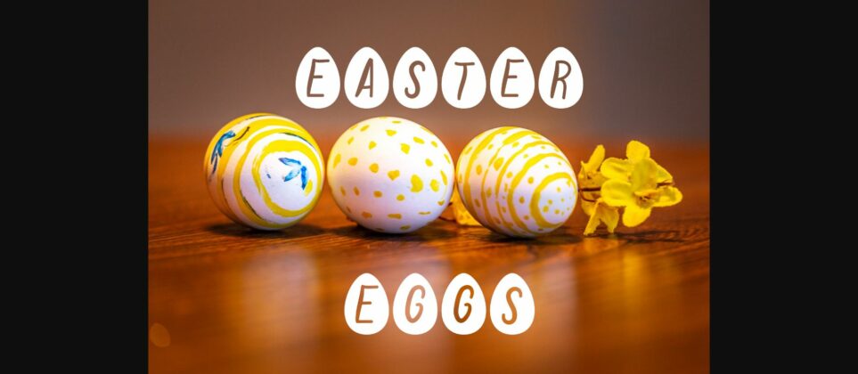 Easter Eggs Font Poster 3