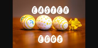 Easter Eggs Font Poster 1