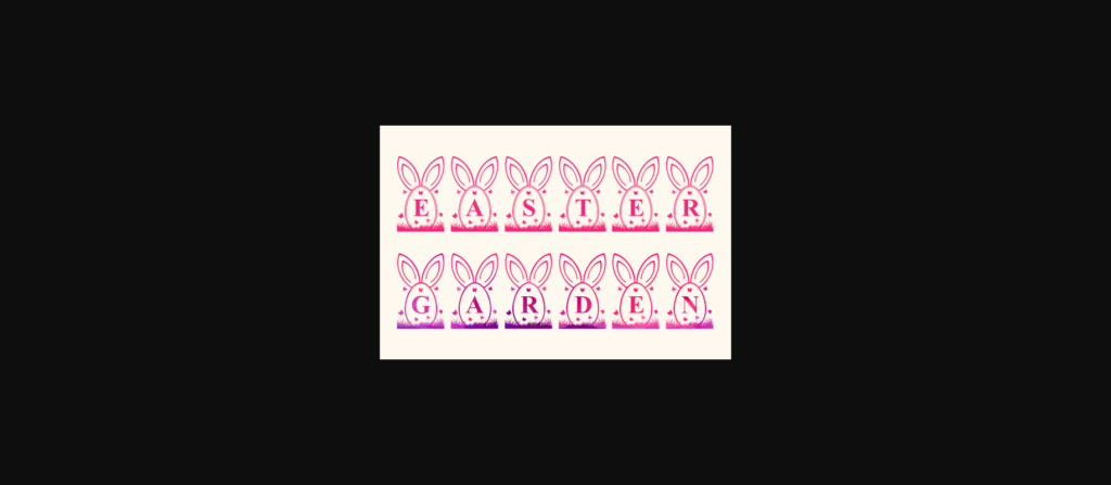 Easter Garden Font Poster 4