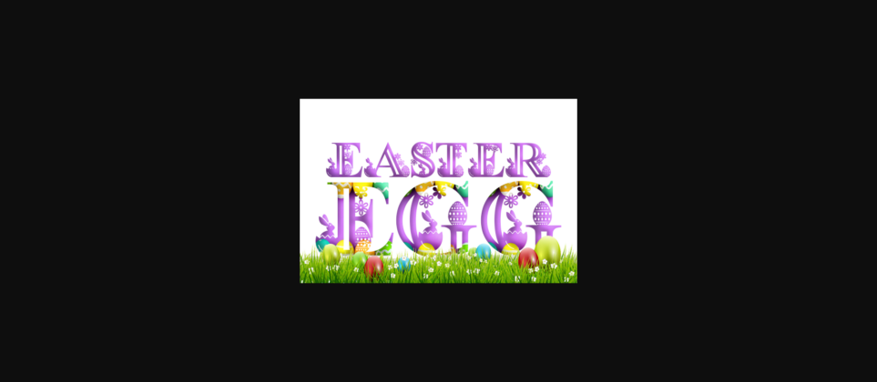 Easter Monogram Font Poster 1