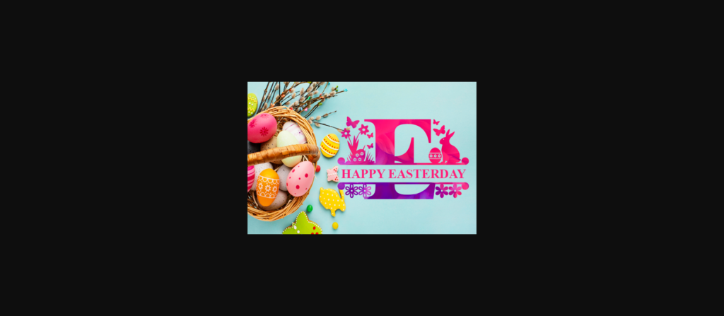 Easterday Monogram Font Poster 6