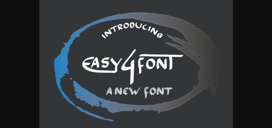 Easy 4 Font Poster 3