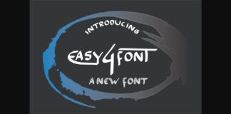 Easy 4 Font Poster 1