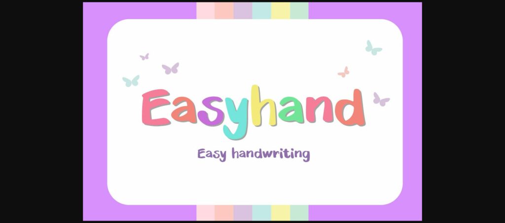 Easyhand Font Poster 1