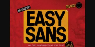 Easysans Font Poster 1