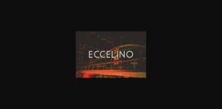 Eccelino Font Poster 1