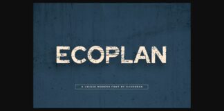 Ecoplan Font Poster 1